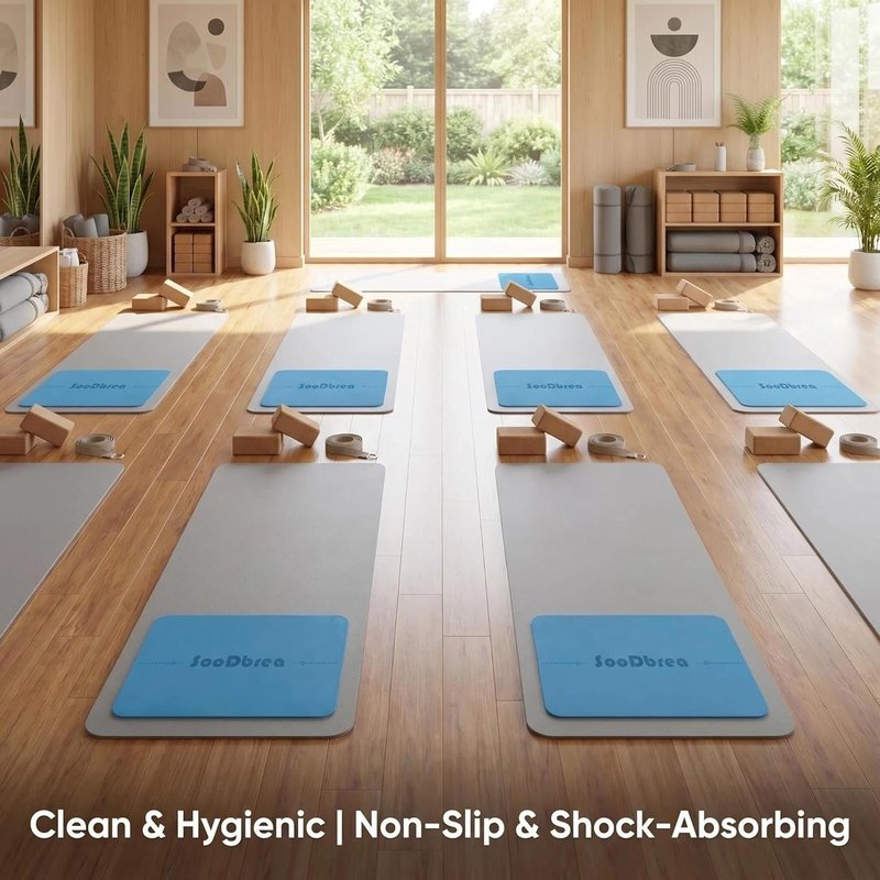 Mini Yoga Mat - Non-Slip Grip & Alignment System | Portable Meditation & Exercise Pad