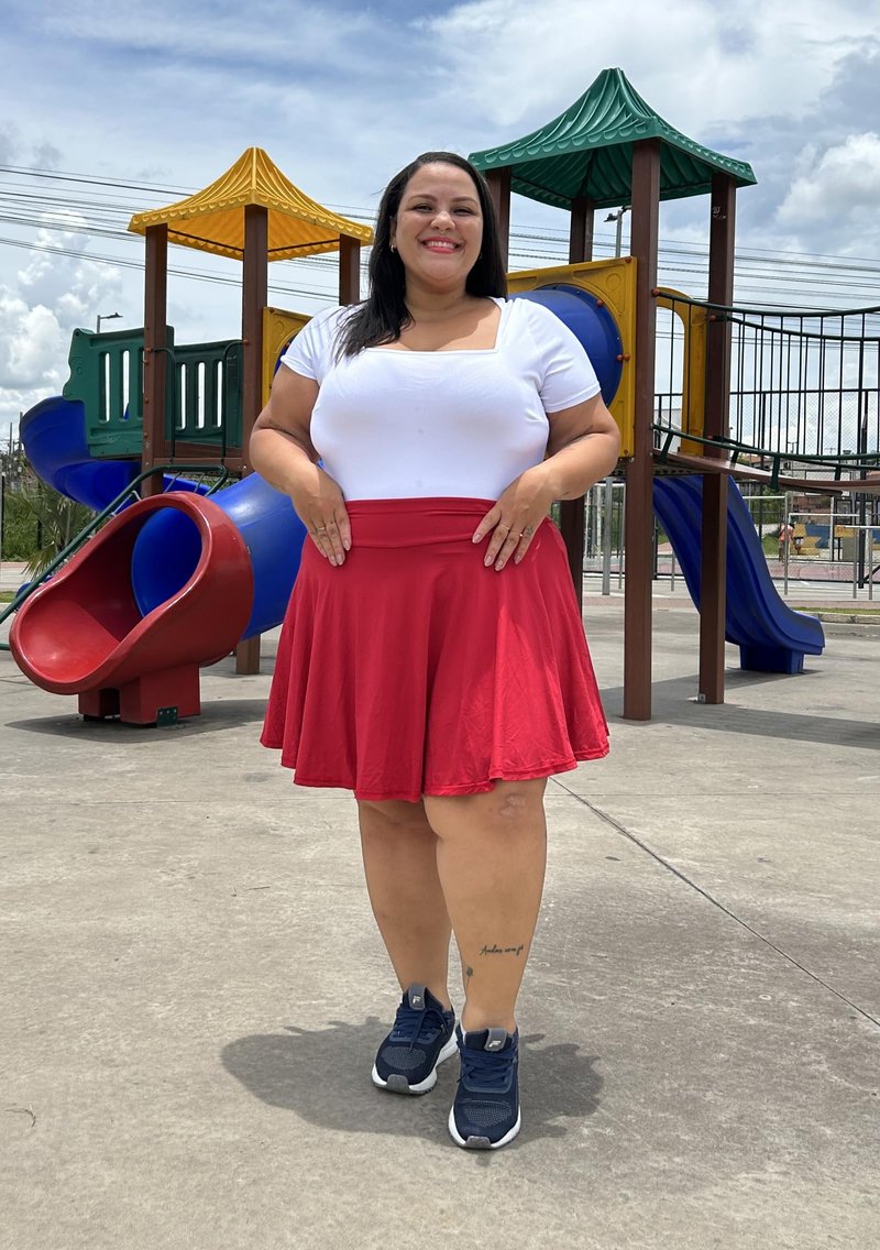COOTRY Women's Plus Size Pleated Tennis Skirt with Shorts Athletic Golf Skorts with Pockets High Waisted Workout Skirts Red 3XL