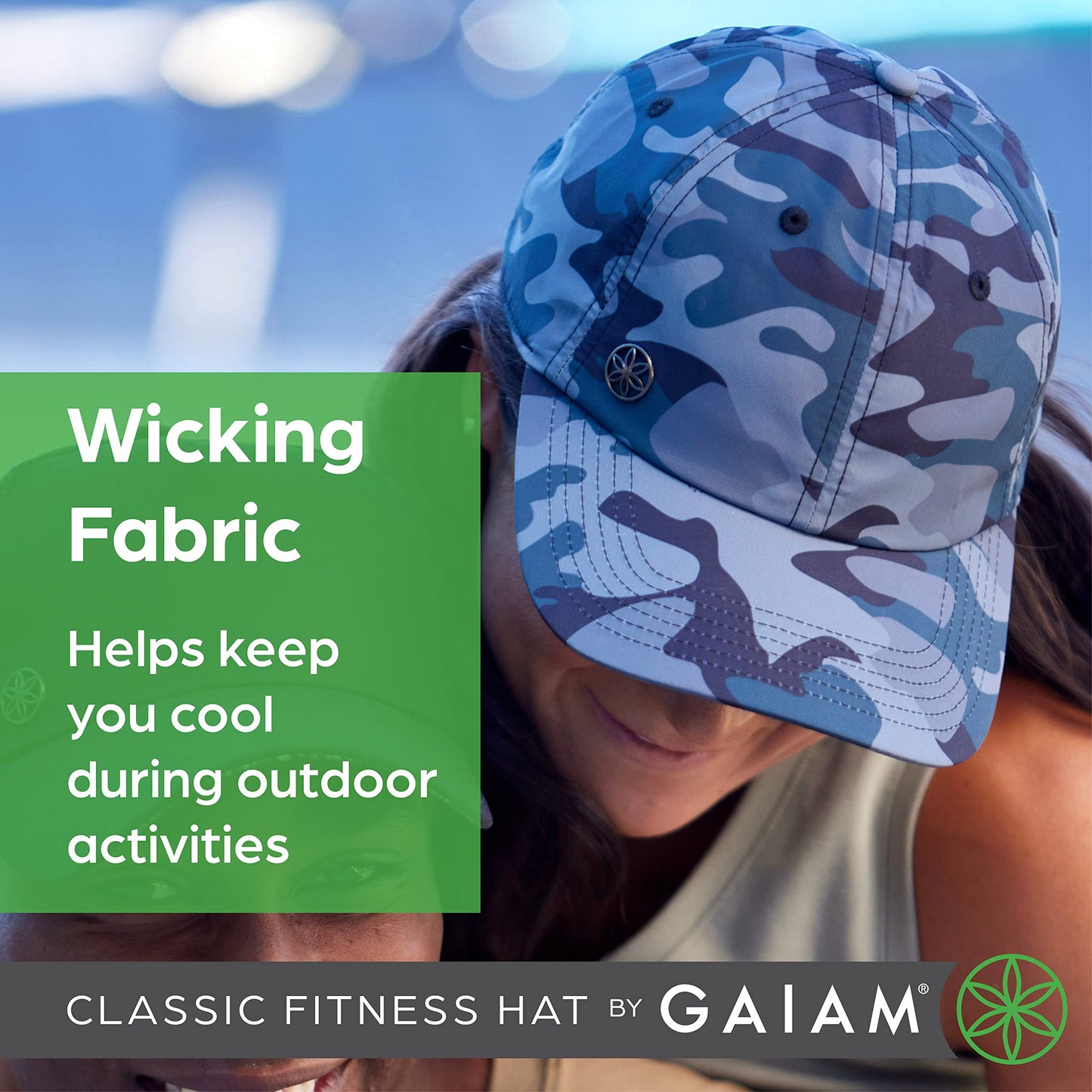 Gaiam Classic Fitness Hat, Ponytail Cap, Women (Black)