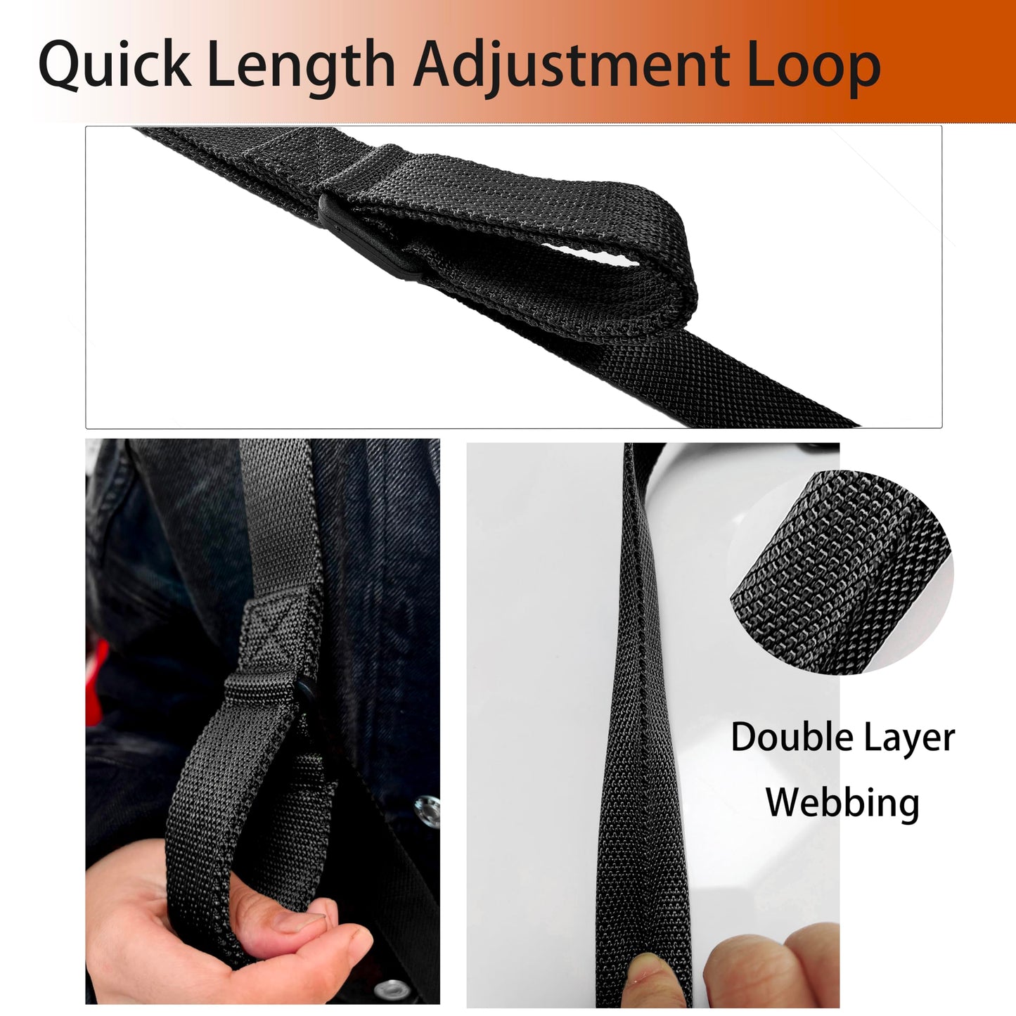 ZJQY Two Point Traditional QD Sling with Sling Swivel and Quick Adjust Loop
