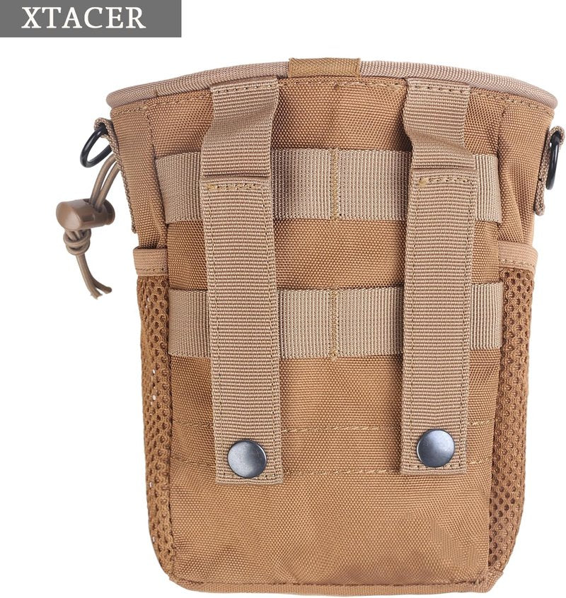 XTACER Tactical Molle Dump Pouch - Versatile Military Storage Bag for Magazines & Ammo | Durable Utility Belt Accessory