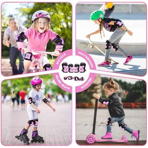 2PM SPORTS Pink S Inline Skates & Pink S Protective Gear Set