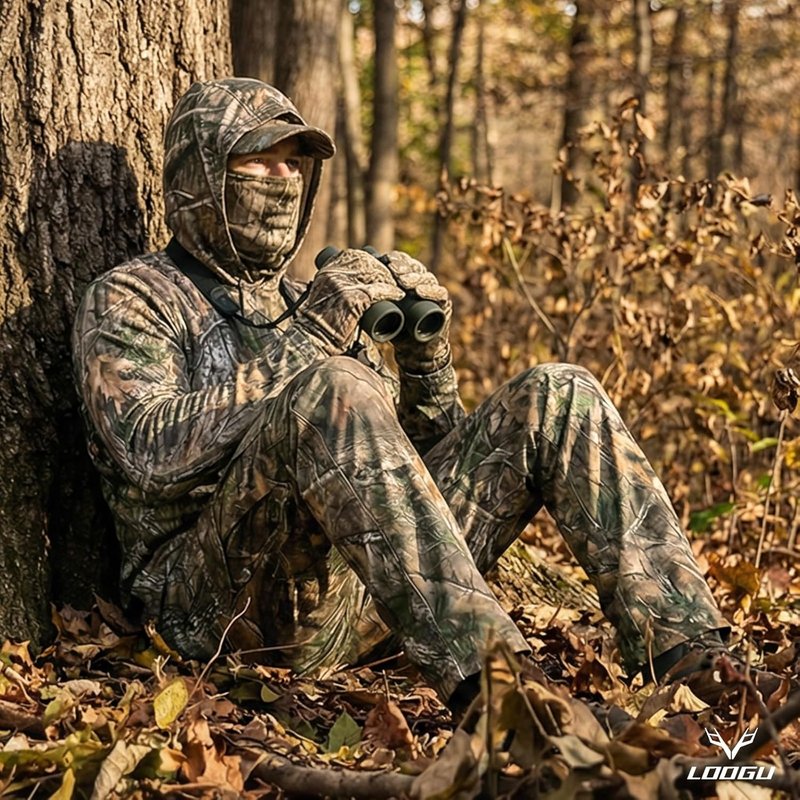 Camo Hunting Pants for Men - Water-Resistant, Quiet Design | 6 Pockets, Matte Finish