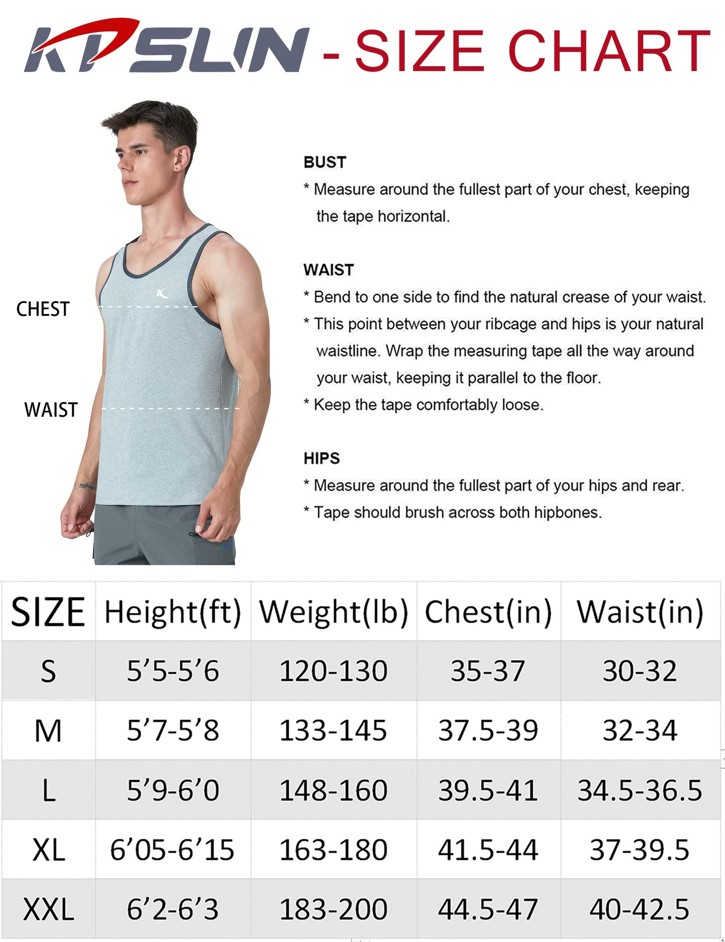 KPSUN Men's Quick Dry Tank Tops Athletic Workout Gym Bodybuilding Fitness Sports Sleeveless Shirts for Beach Running (Light Grey L)