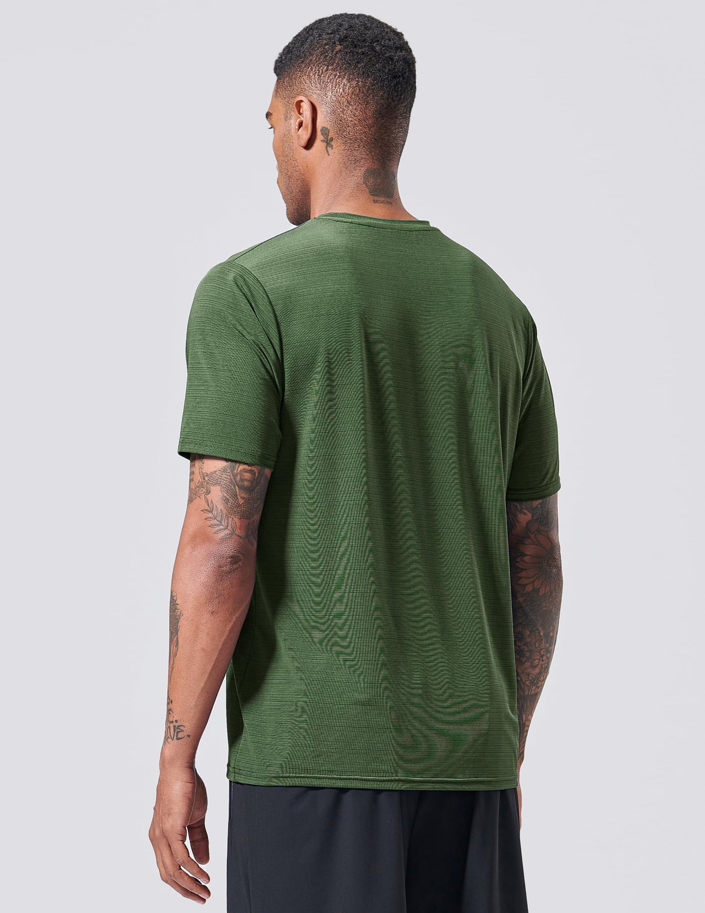 5 Pack Men’s Active Quick Dry Crew Neck T Shirts | Athletic Running Gym Workout Short Sleeve Tee Tops Bulk (Set 12, XX-Large)