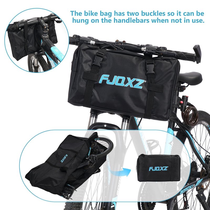 Elffthy 26 Inch Folding Bike Carrier Bag - 1680D Durable, Waterproof Bike Case for Air, Cars, Train Travel