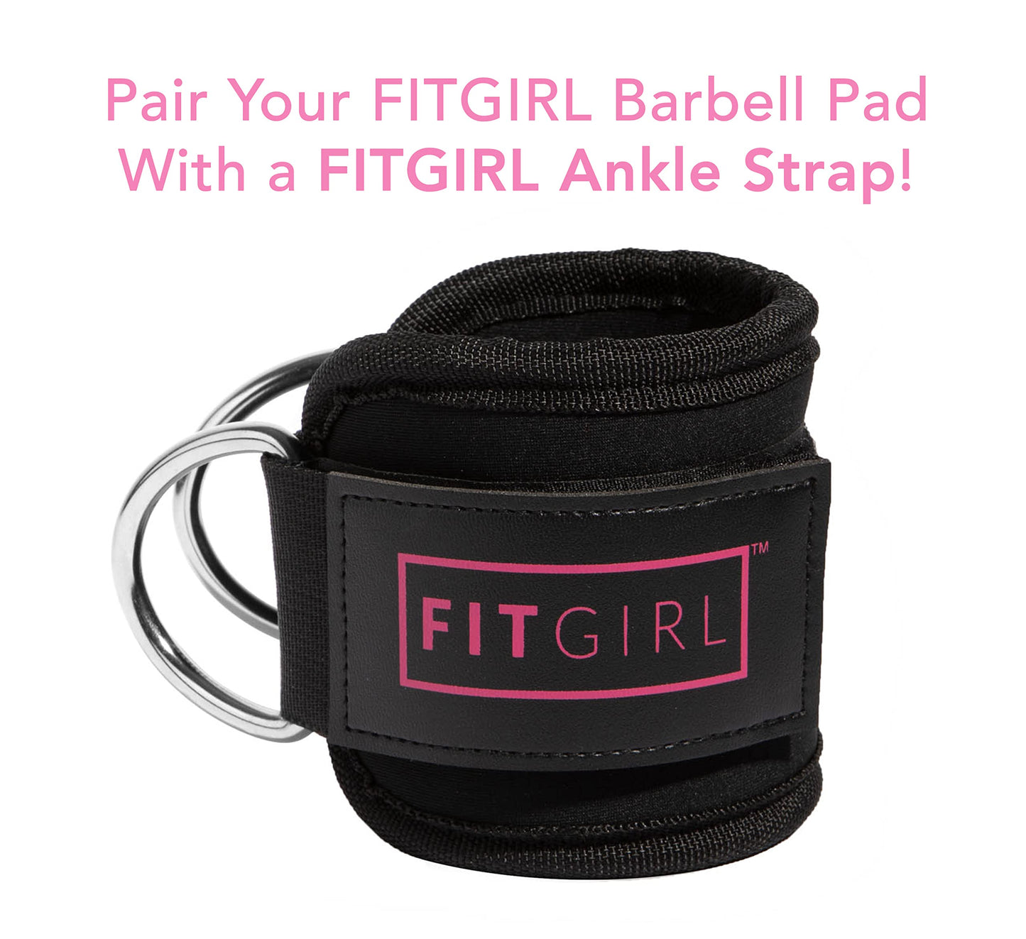 FITGIRL - Hip Thrust Pad and Squat Pad for Leg Day, Barbell Pad Stays in Place Secure, Thick Cushion for Comfortable Squats Lunges Glute Bridges, Olympic Bar and Smith Machine