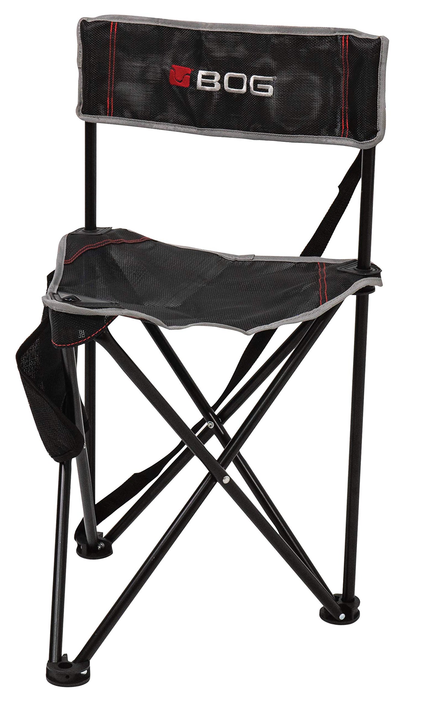 BOG Triple Play Ground Blind Chair with Rugged Construction, Aluminum Frame, Extended Seat Area, Quiet Setup, Breathable Textilene Fabric, Collapsible, and Carry Bag for Hunting, Shooting, and Outdoor