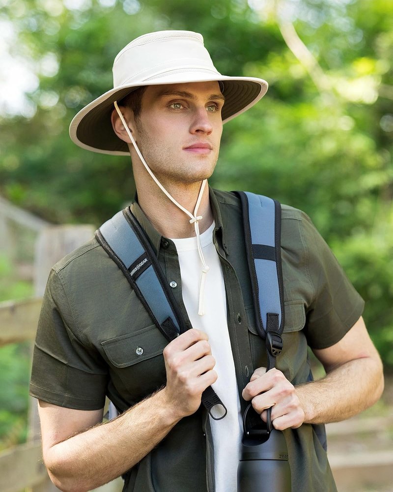 Cimarron Wide Brim Safari Sun Hat - UPF 50+ Outdoor Sun Protection for Hiking & Fishing | Unisex Travel Hat