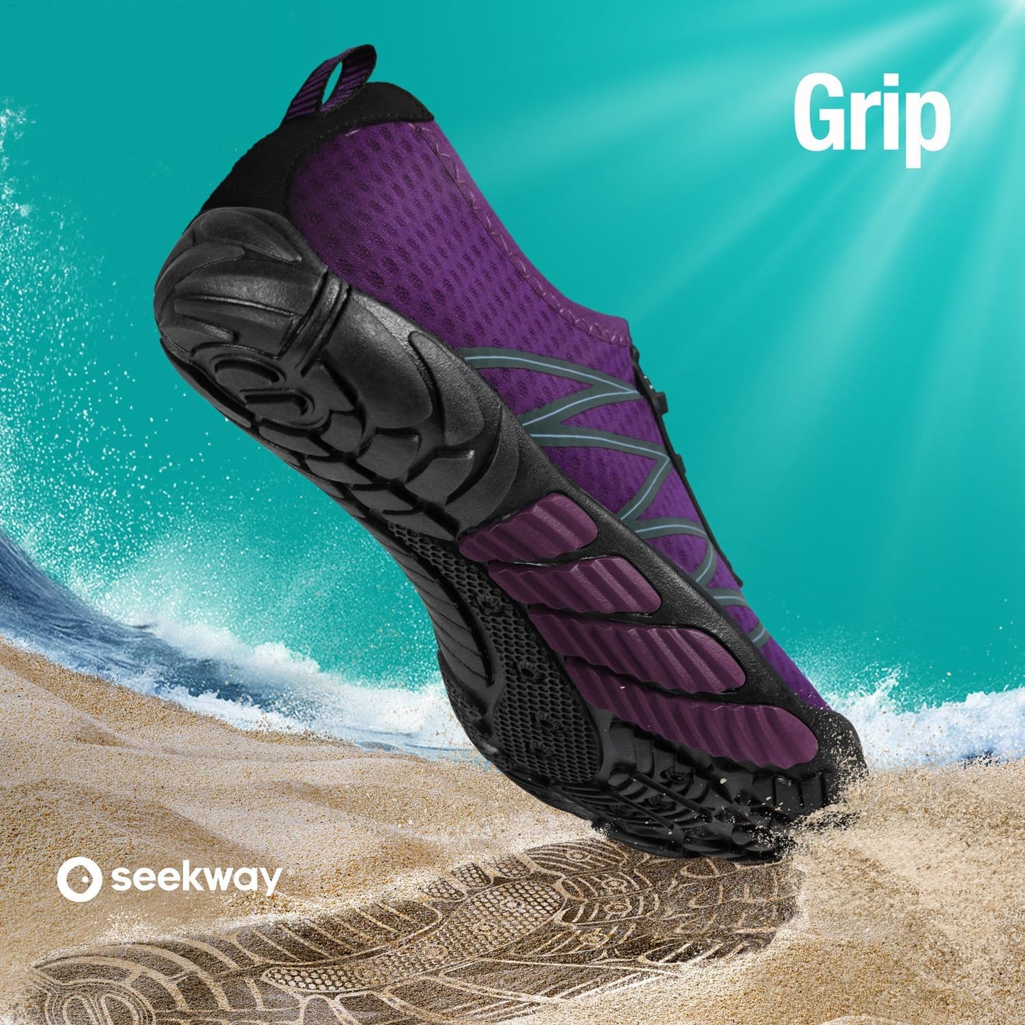 SEEKWAY Quick-Dry Water Shoes for Men & Women - Barefoot Aqua Socks for Beach, Swim, Hiking & Kayaking