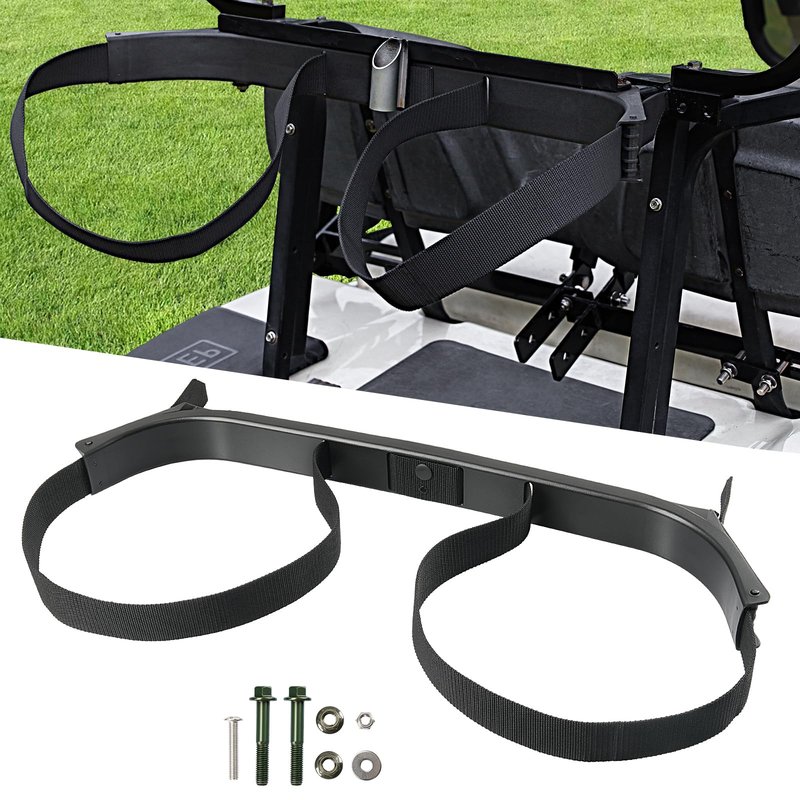 Panglong 2 Seat DS Golf Cart Bag Holder with Screws, Golf Bag Attachment for 1987-Up Club Car DS 2 Seat Models, OEM #1013935