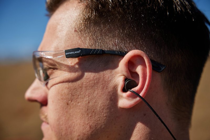 Safariland Pro Impulse Hearing Protection, In Ear Earplugs with Keychain Storage Case - Hearing Protection for Firing Range, Shooting and Hunting