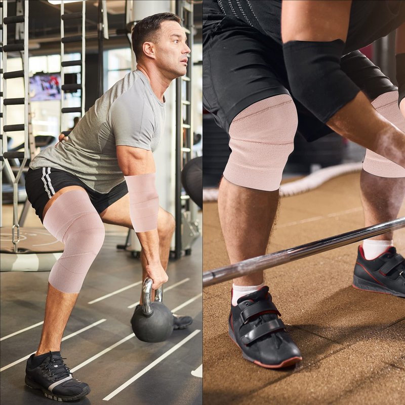 BQTQ 12 Rolls Elastic Tape Adhesive Elastic Bandage Wrap 4 inch Stretch Bandage Wrap Wound Wrap Tape Elastic Adhesive Tape Wrap Bandages for Wrist Ankle Swelling Sprains