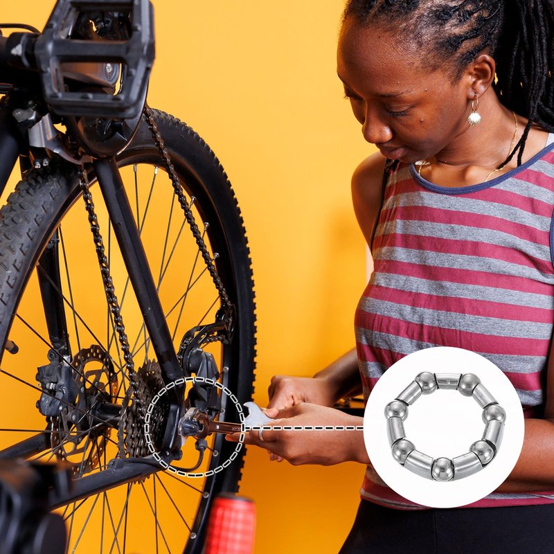 uxcell Bicycle Crank Ball Bearing 5/16Inch (8mm) x 7 Balls, 14pcs Replacement Ball Bearings for Bottom Bracket Bearings Bike Wheel Frame Bearing Repair
