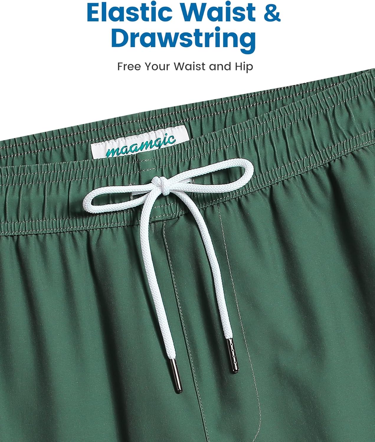 2 in 1 Men's Swim Trunks - 7 Inch Swim Shorts & Board Shorts | Quick-Dry, Comfortable Fit