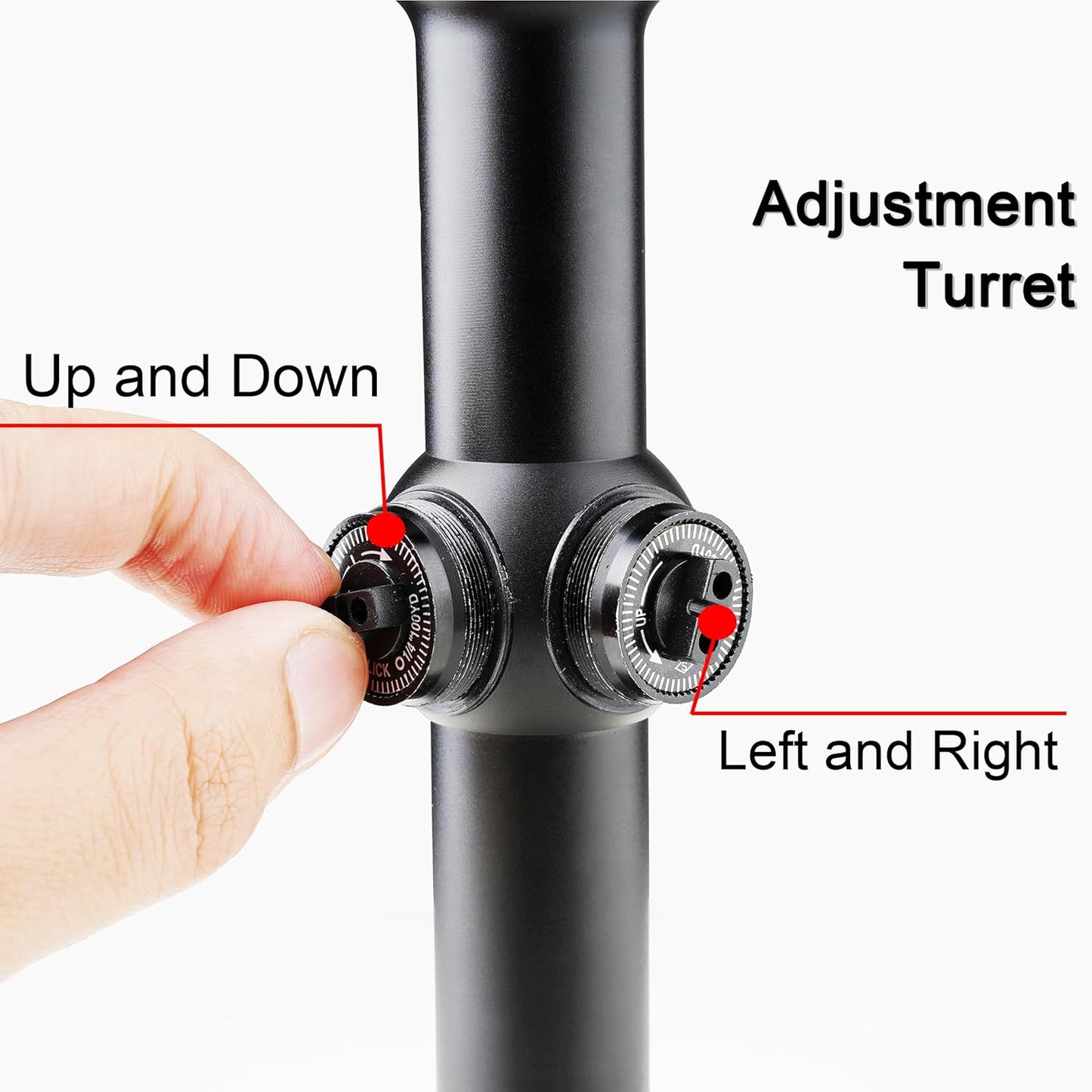 Rifle Scope 3-9X40 - Illuminated Red/Green Optical Rangefinder | Fits 20mm Mounts