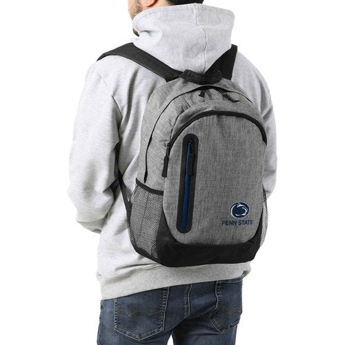 FOCO Penn State Nittany Lions NCAA Heather Grey Bold Color Backpack