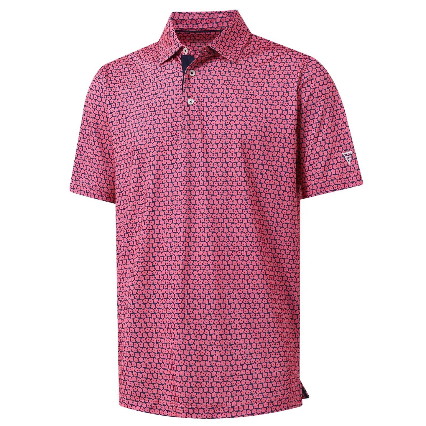 M MAELREG Polo Shirts for Men Quick Dry Fit Short Sleeve Performance Moisture Wicking Print Men’s Golf Shirts
