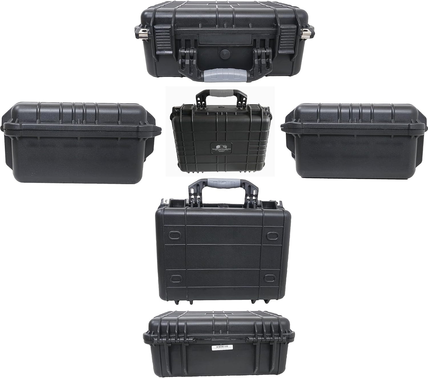 Case Club Waterproof Gun Case - Pre-Cut for 3 Pistols & 23 Magazines | Silica Gel Included