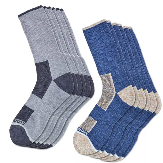 Eddie Bauer Men's Trail Socks Size 6 - 12 - 6 PK