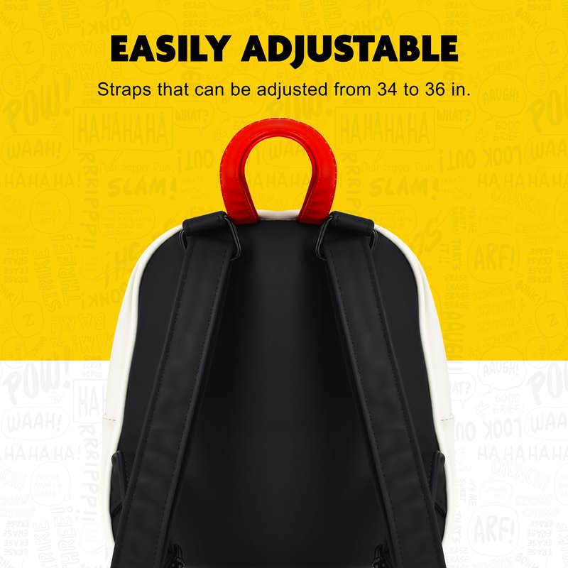 Concept One Peanuts Mini Backpack, Small Travel Bag for Men and Women, Snoopy, 9 Inch