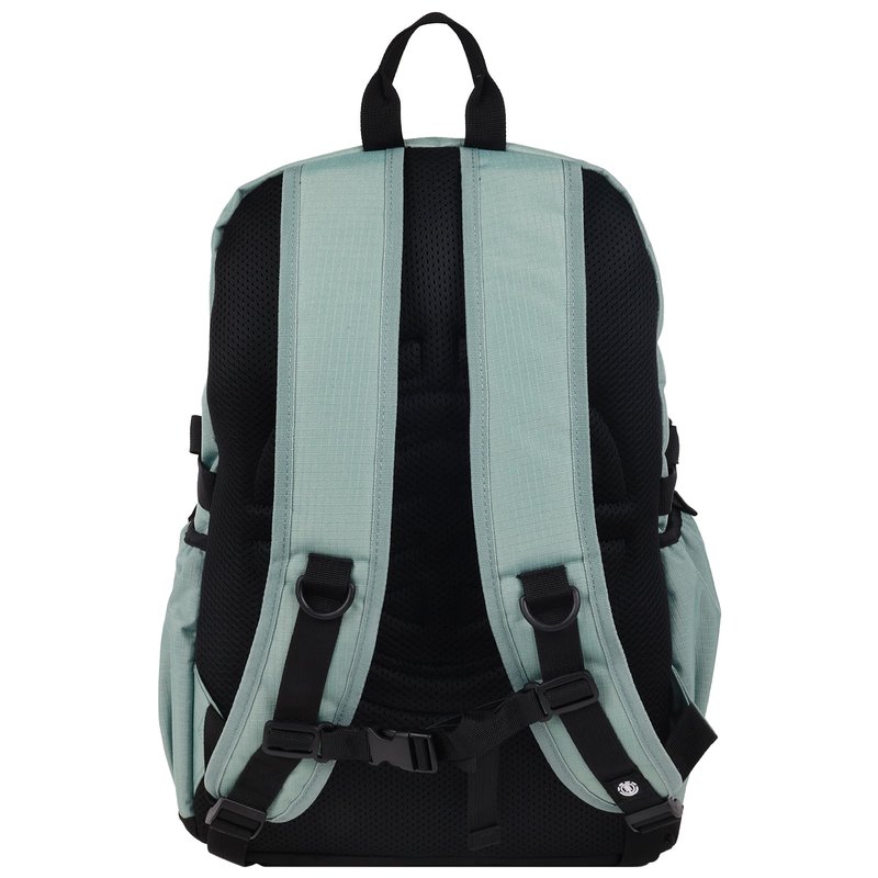 Element Backpack, Vertical Logo Skate Pack, Multi-Compartment Storage, Reflective Bungee Cord, Sage