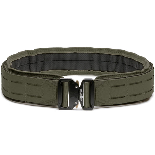 Tacticon Battle Belt | Combat Veteran Owned Company | Padded Tactical Belt | Duty Belt With Metal Quick Release Buckle Ranger Green