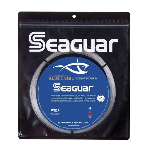 Seaguar Blue Label Big Game 100% Flourocarbon Fishing Line (DSF), 100lbs, 30 meters Break Strength/Length - 100FC30