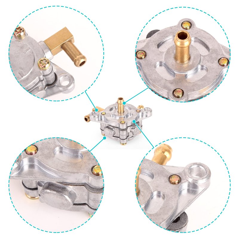 10L0L Fuel Pump for Yamaha G1 G3 1979-1989 Gas 2-Cycle Golf Cart, Replacement for OEM J10-24410-02-00 J10-24410-03-00 J10-24410-03