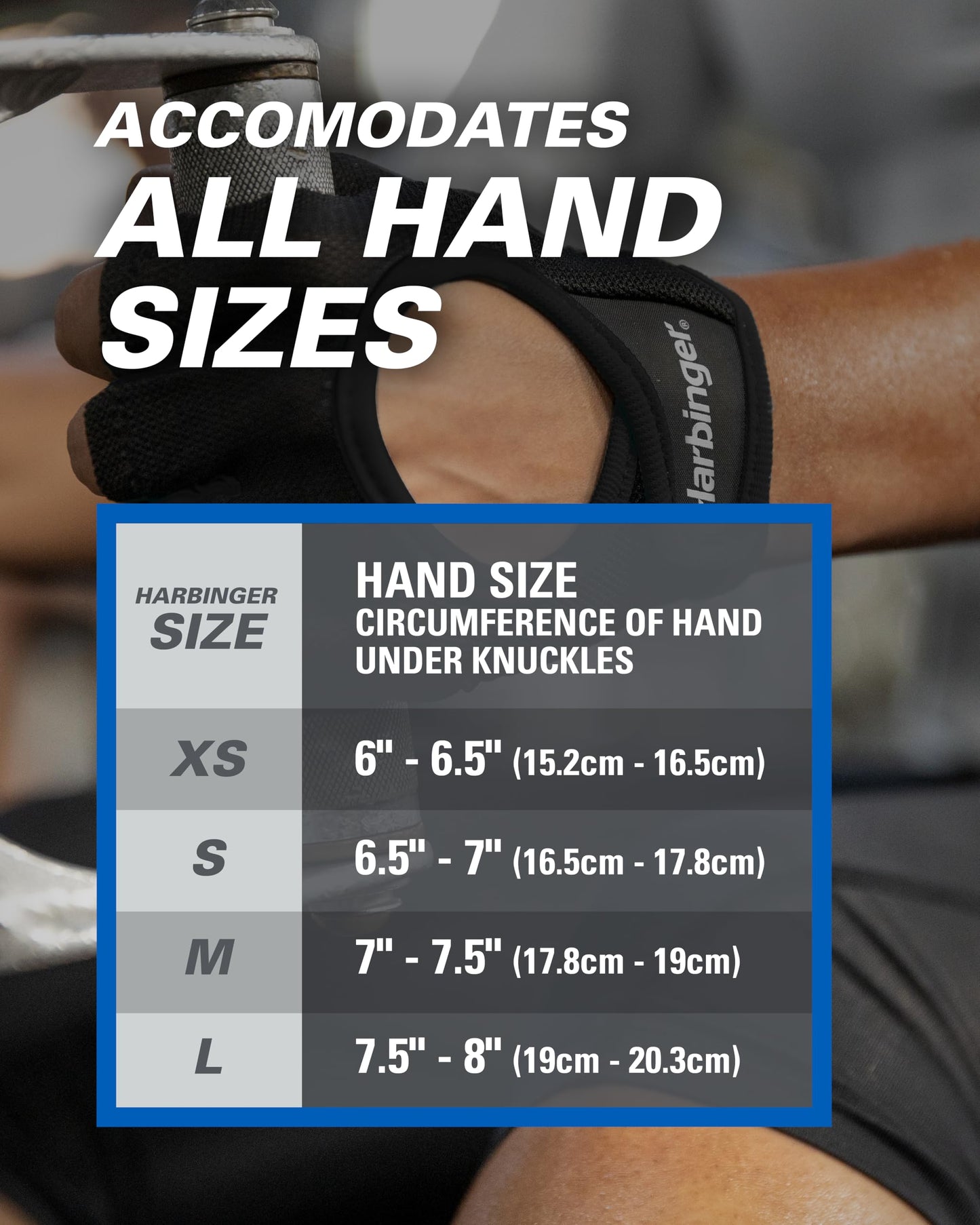 Harbinger Power Gloves, Women’s (Black) - Double-Stitched, Genuine Leather Padded Palm & Reinforced Seams - Easy On/Off Wrist & Finger Pull Tabs - Adjustable Closure - Half-Finger, Breathable Design