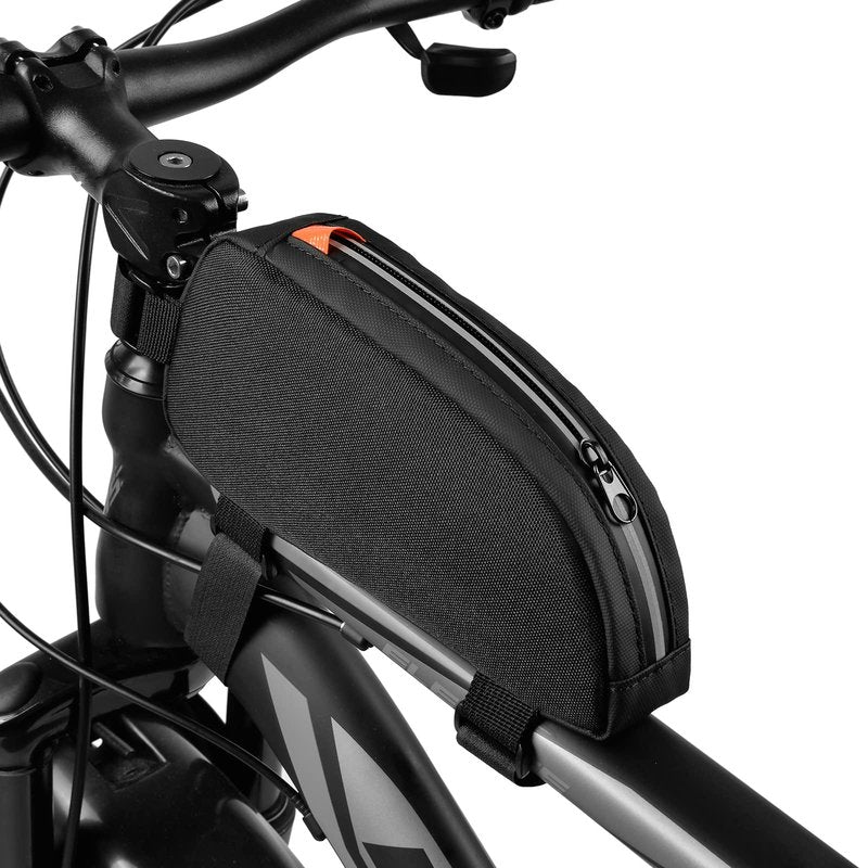 VENFOREST Bike Top Tube Bag Waterproof Bicycle Front Frame Bag Top Tube Bike Pouch for Road Mountain Bicycle Outdoor Cycling Travel Hiking