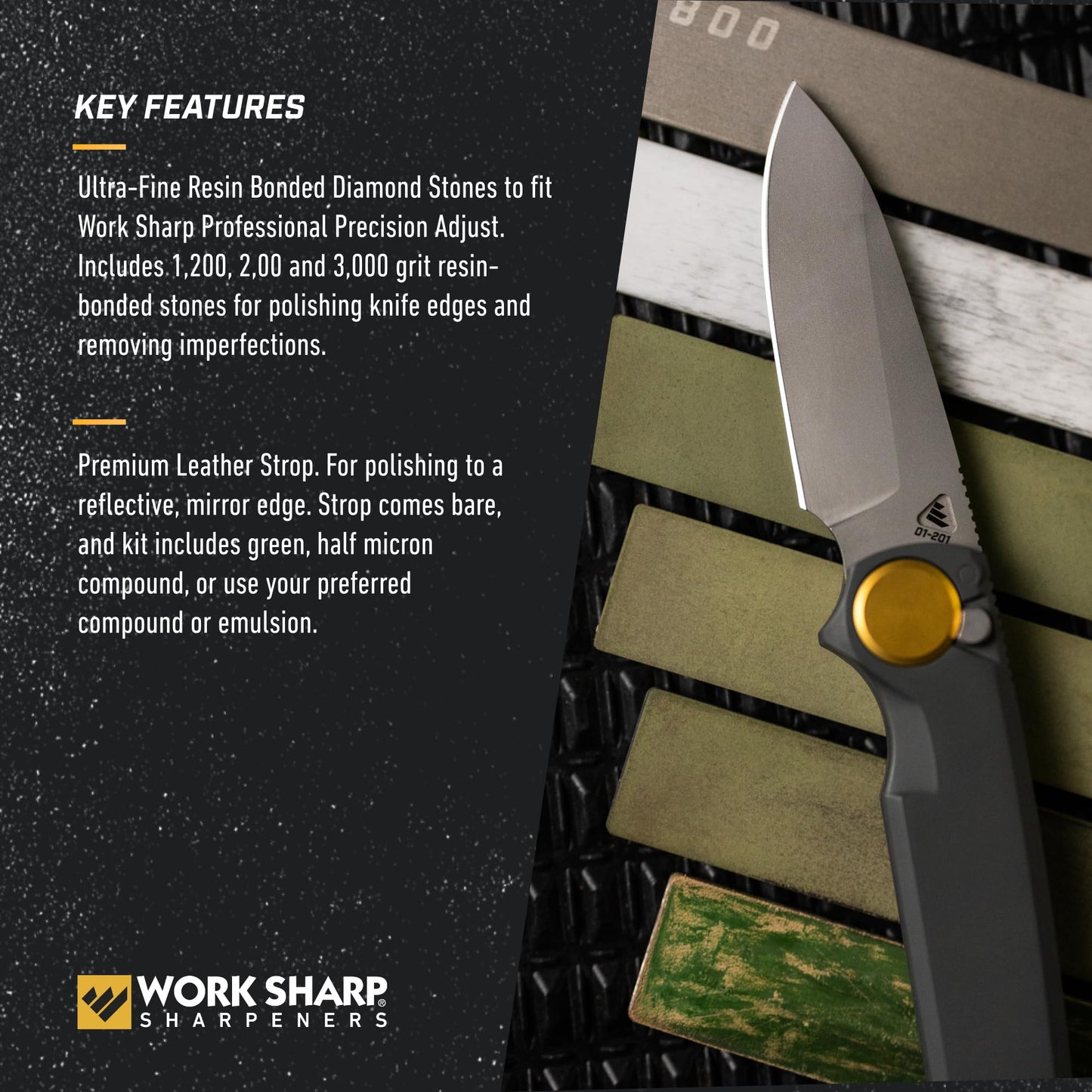 Work Sharp Professional Precision Adjust Upgrade Kit - Replacement Plates, 4 Plates