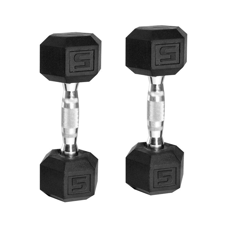 CAP Barbell 60-Pound Coated Hex Dumbbell Set with Dumbbell Stand, Black (SDRS-60RK03)