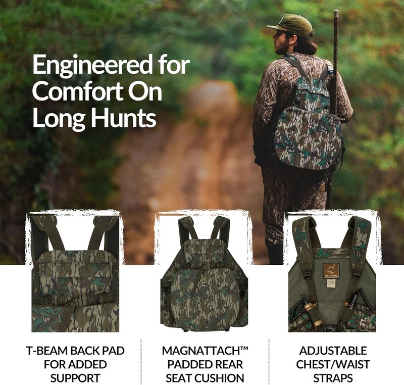 Drake Waterfowl Turkey Vest - Lightweight Easy-Rider Hunting Gear | Adjustable Fit & Durable Design
