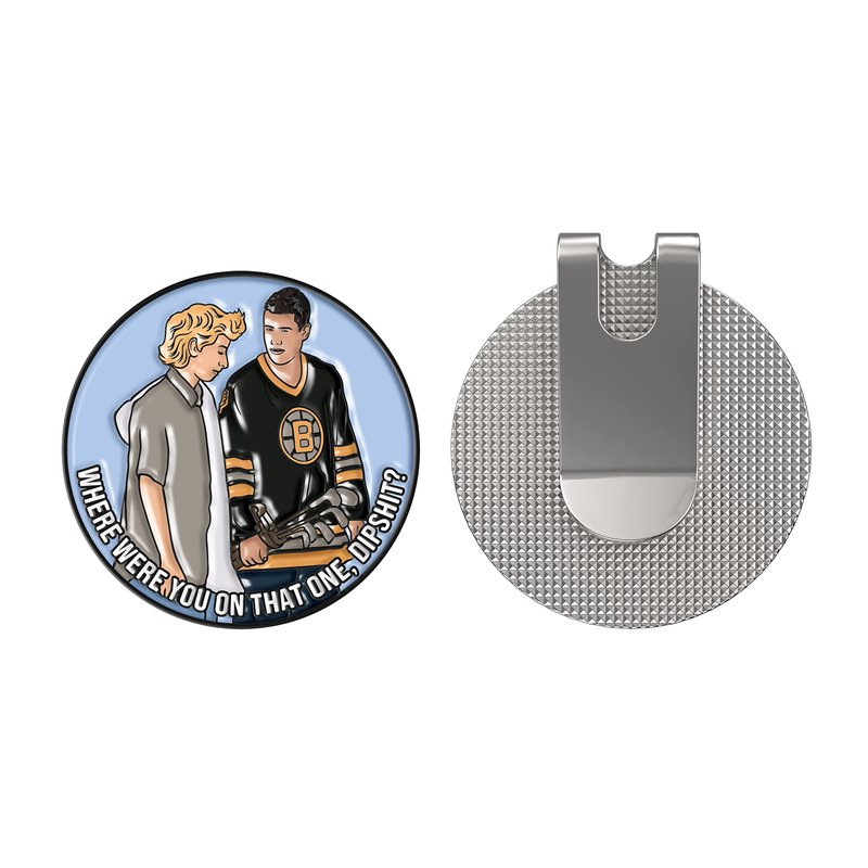 K9King Funny Gilmore Cracker Golf Ball Marker with Magnetic Golf Hat Clip and Happy Caddy Bonus Golf Balls Marker - Unique and Durable Putting Green Golf Accessories for Men and Women | 3 Piece Set