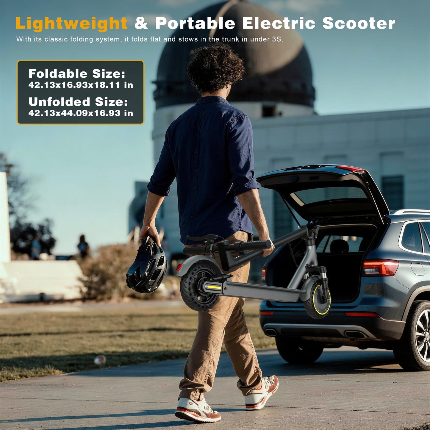 NAVIC Electric Scooter for Adults，Top Speed 19/22 MPH，Range 19/22/28 Miles，8.5”/10" Tires，E-Scooter with Dual Suspension for Commuting, APP Control