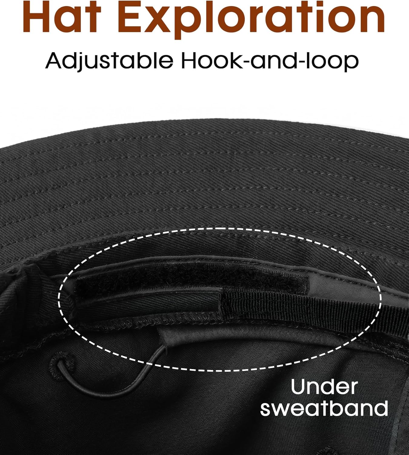 Bucket Hats for Women - Washed Cotton Packable Summer Beach Hat with Adjustable Strings | Travel Essential