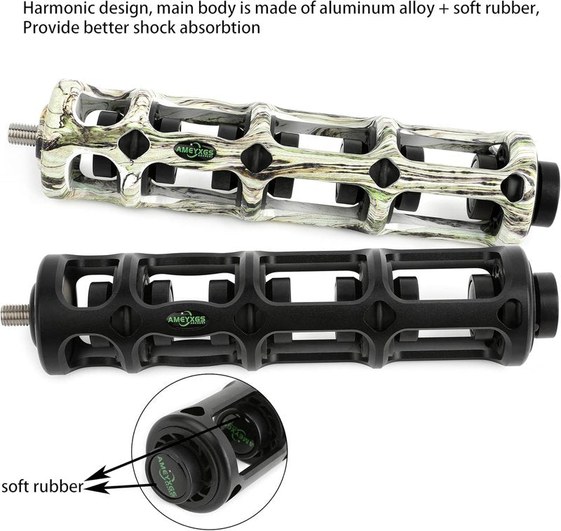 Archery Bow Stabilizer - 7 Inch Aluminum Alloy Vibration Damper | CNC Machined Compound Bow Accessory