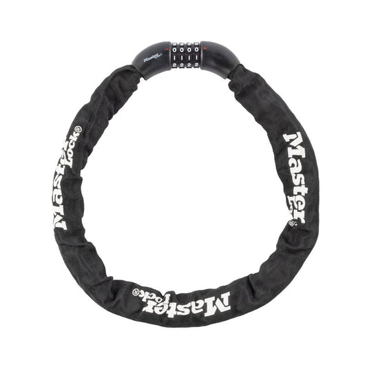 Master Lock 3ft Long x 5/16in (8mm) Diameter Hardened Steel Chain with Integrated Resettable Combination Lock