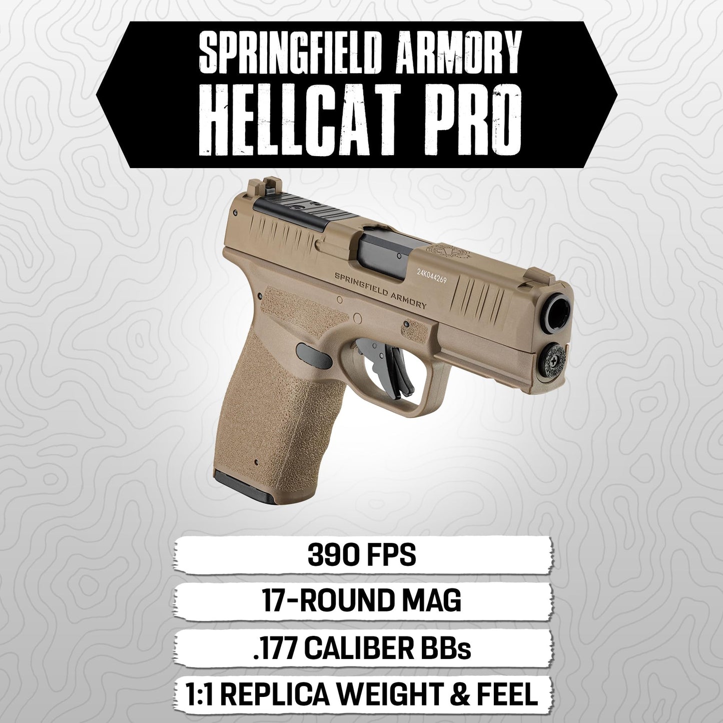 Springfield Armory Hellcat Pro CO2 BB Pistol air Pistol (Flat Dark Earth)