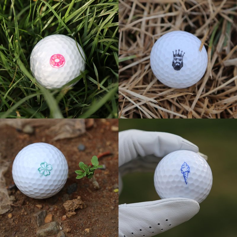 ZEETY Golf Ball Stamp, Golf Ball Stamper, Self-Inking Golf Ball Stamp Marker to Identify Golf Balls, Golf Gift Golf Accessories for Men and Women Golfers (HOT Dog)