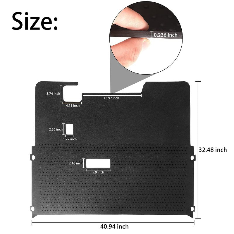 10L0L Golf Cart Full Coverage Liner Floor Mat for EZGO TXT 1996-up Electric and Gas, Black