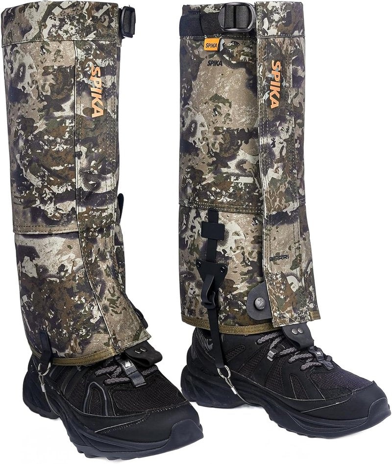 SPIKA Waterproof Snake Gaiters - Adjustable Leg Protection for Hiking | Unisex Outdoor Gear