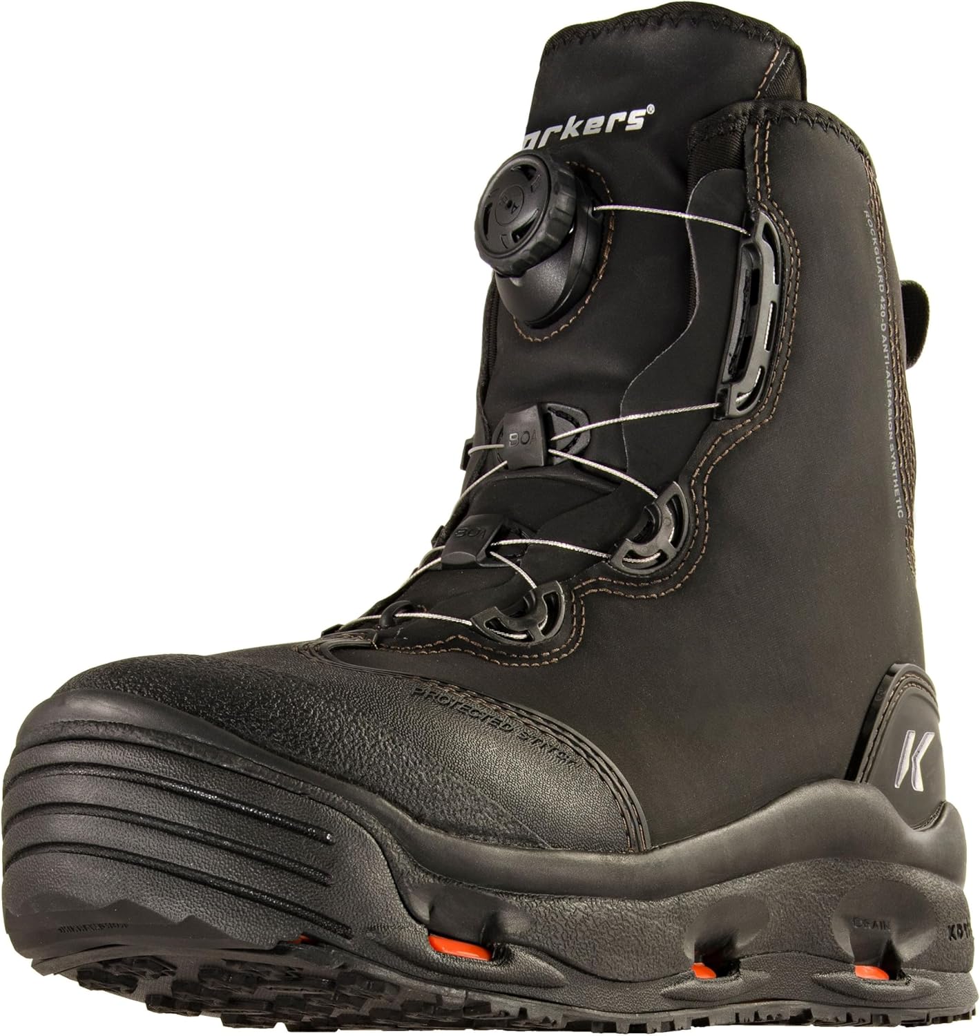 Korkers Men's Devil's Canyon Fishing Boots - Felt & Kling-On Soles | Durable Waterproof Design