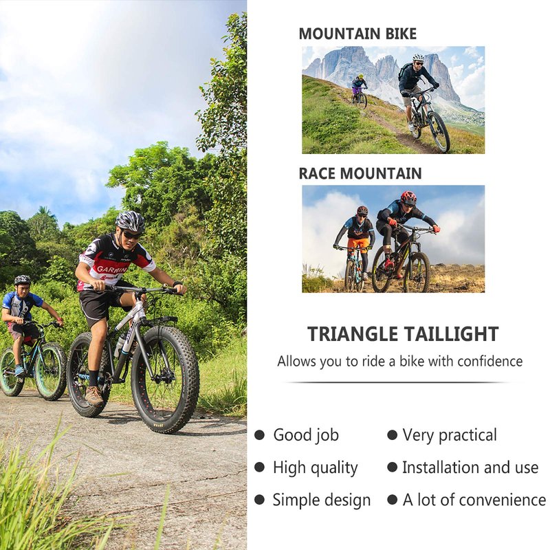 Kisangel USB Rechargeable Bike Tail Light Led Warning Signal Lamp Compact Rear Bicycle Light with Strap and USB Cable for Safe Night Cycling