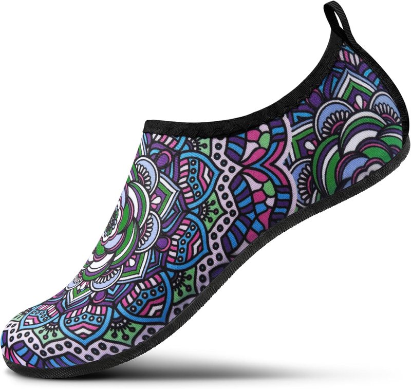 Water Shoes for Men & Women - Quick-Dry Aqua Socks | Non-Slip Barefoot Design for Beach, Swim, River, Pool, Lake - Black