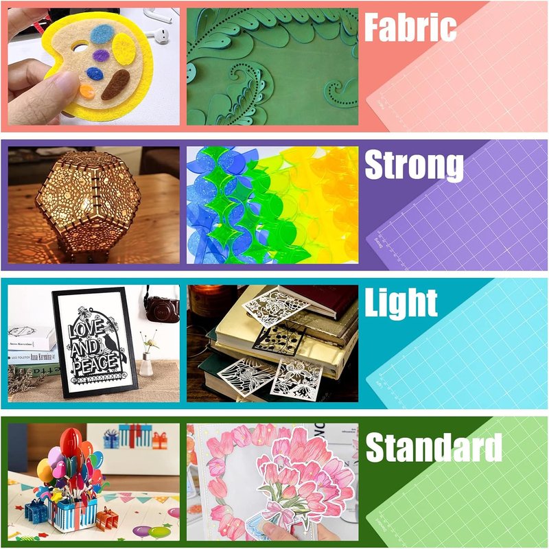 Cutting Mat 4 Pack - Compatible with Maker 3, Air 2 | Strong Fabric Cut Pads & Accessories