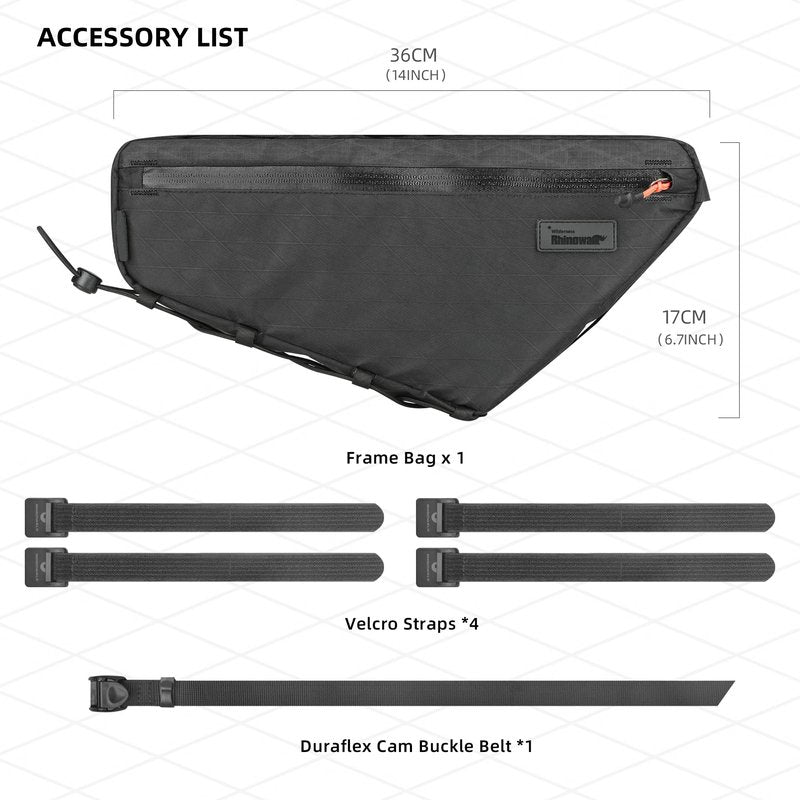abamita Bike Frame Bag Bike Triangle Bag Bicycle Pouch Under Tube Bag 2.9L with Dual Side Mesh Pockets for MTB Road Bike Cycling Commuting and Outdoor Adventures