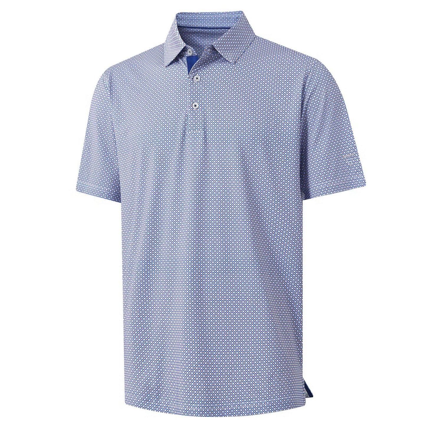 M MAELREG Polo Shirts for Men Quick Dry Fit Short Sleeve Performance Moisture Wicking Print Men’s Golf Shirts