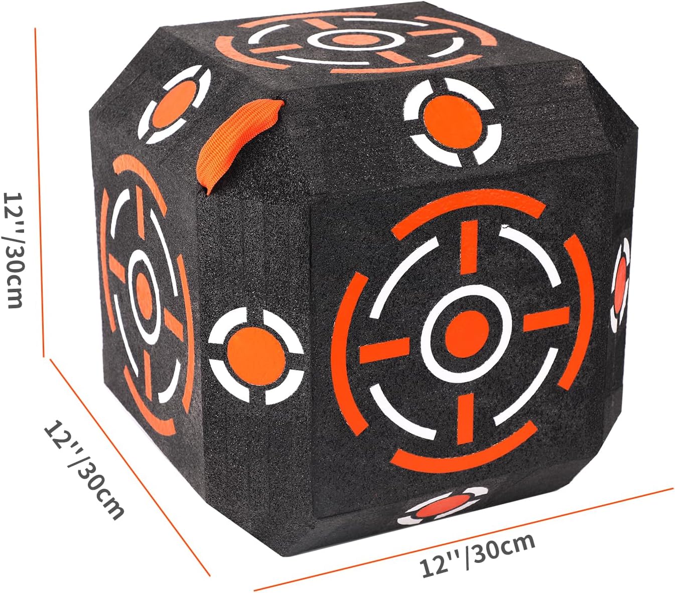 Multi-Sided Archery Target Block - High Polymer Fiber Bow & Arrow Target | Lightweight Handheld Design